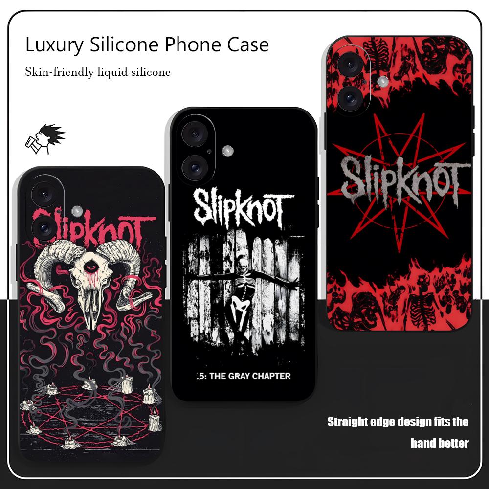 Apple Iphone 16 - S-Slipknot Popüler Bant Telefon Kılıfı iPhone