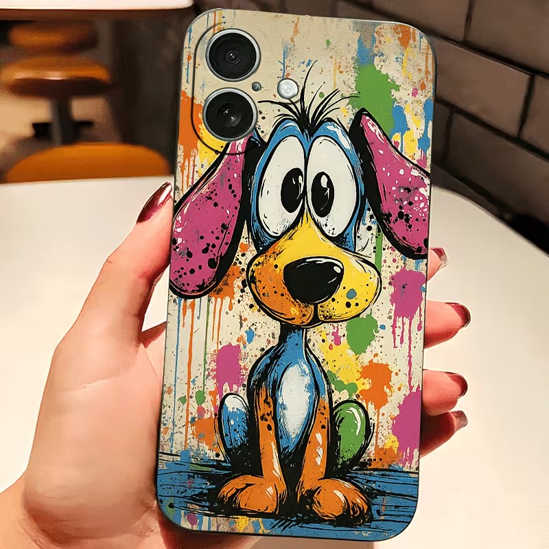 Graffiti Renkli Köpek Yavrusu  - Apple Iphone 16 incelemesi ve fiyatı